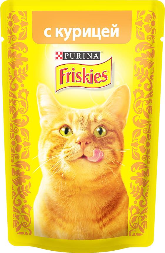 Корм Friskies для кошек консервированный с курицей в подливе