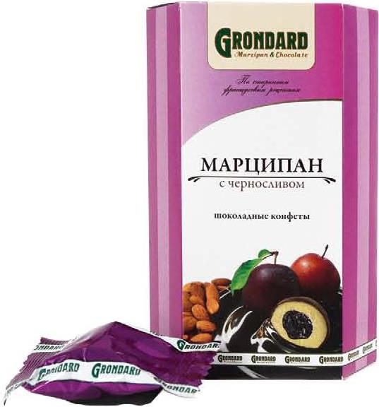 Конфеты grondard марципан с черносливом
