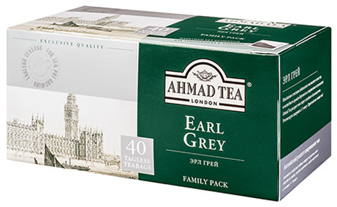 Чай Ahmad Tea Earl Grey черный байховый в пакетиках 40х2г