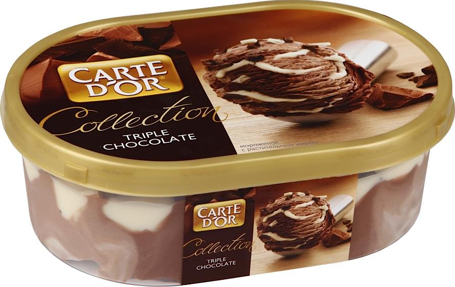 Мороженое Carte D'or Три шоколада