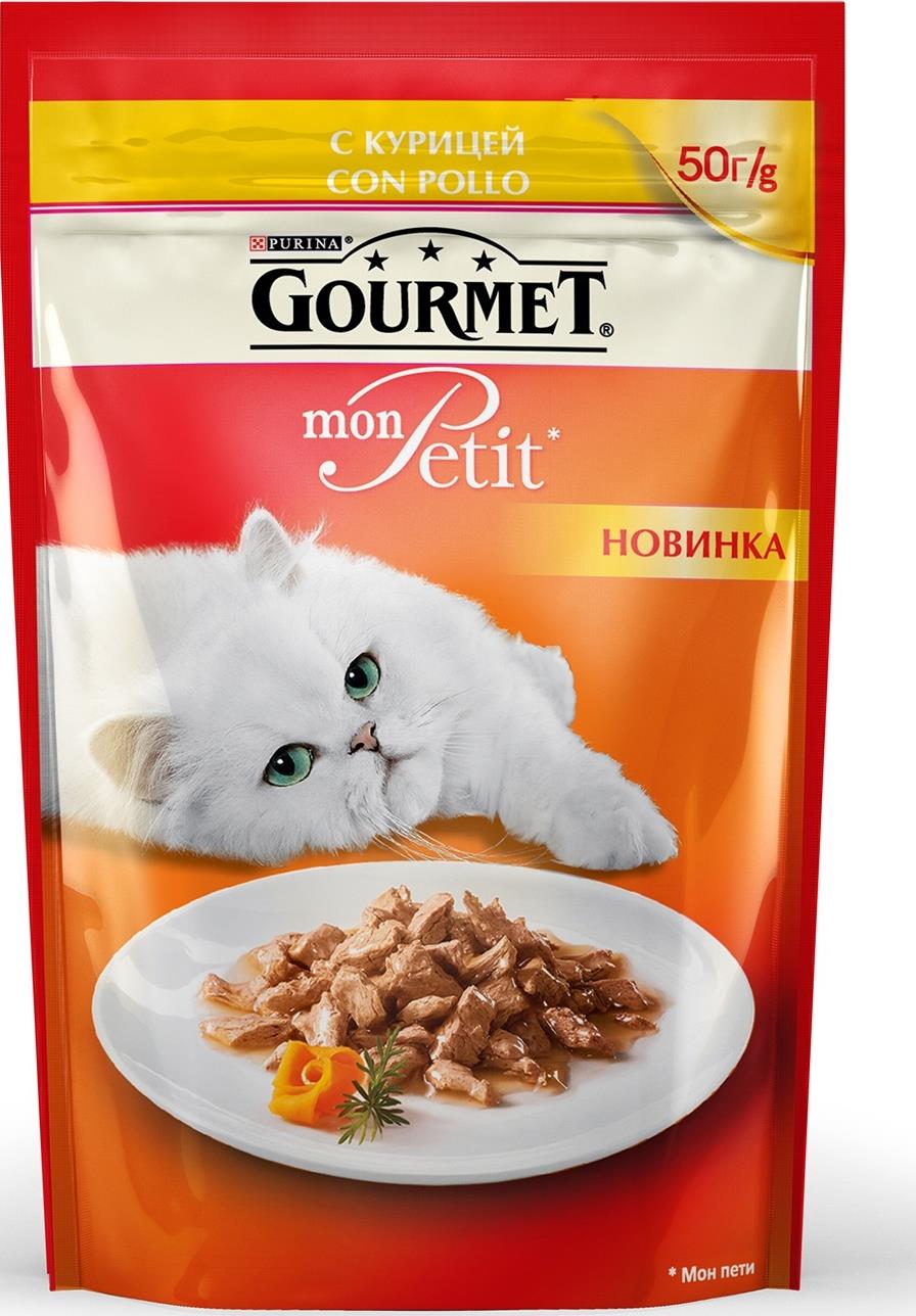 Корм Gourmet для кошек Mon Petit Курица консервированный полнорационный