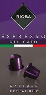 Кофе Rioba Espresso Delicato в капсулах 5г*10шт DELICATO