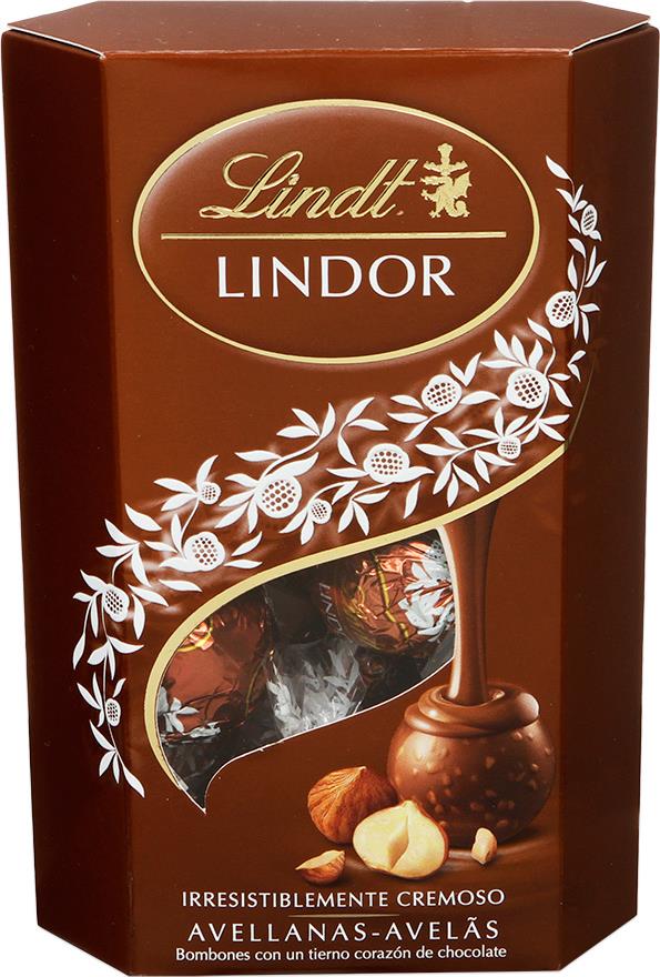 Конфеты Lindt Lindor из молочного шоколада с кусочками фундука