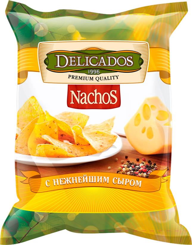 Чипсы Delicados Nachos кукурузные с сыром