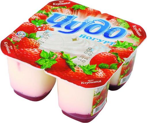 Йогурт Чудо сливочный клубника+земляника