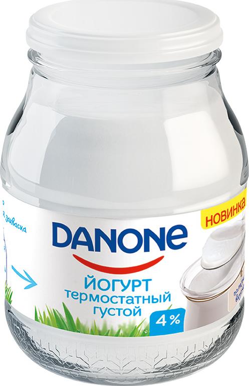 Йогурт Danone термостатный густой 4%