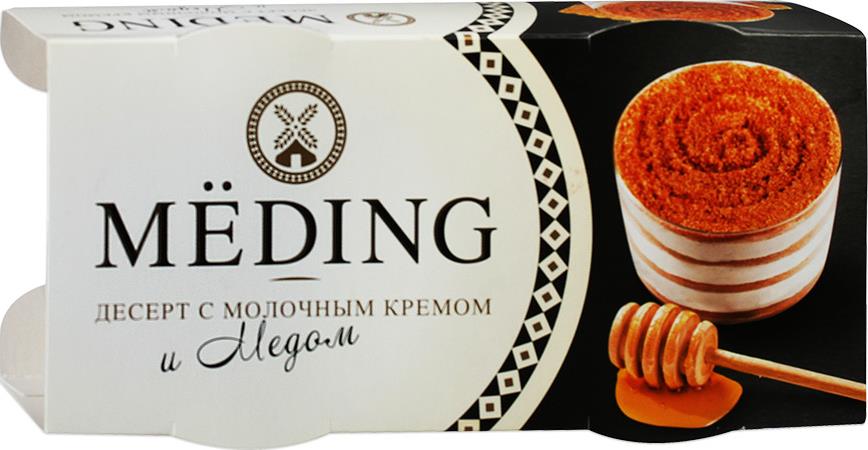 Десерт Мёding с молочным кремом и мёдом