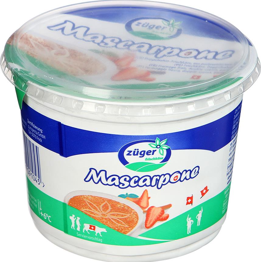 Сыр Zuger Mascarpone-Creme мягкий сливочный 80%