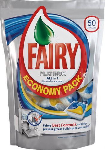 Таблетки Fairy Platinum All-in-one для посудомоечных машин