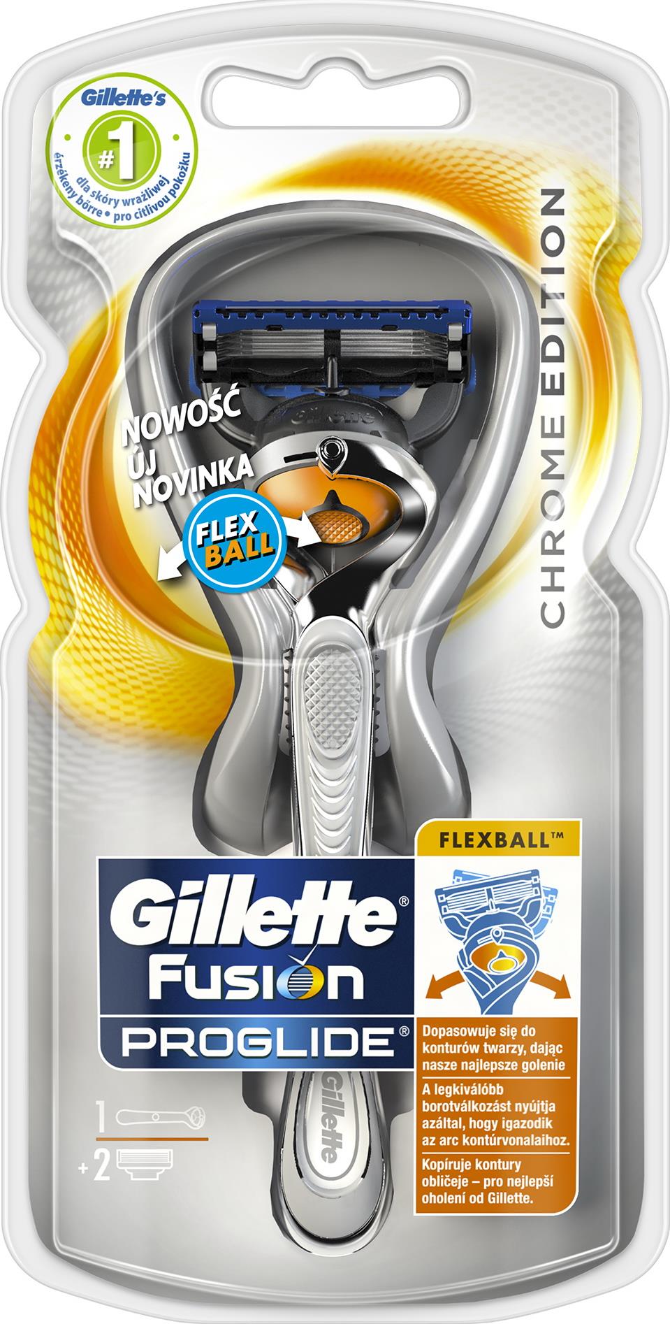Бритва Gillette FlexBall Silver с 2-мя сменными кассетами