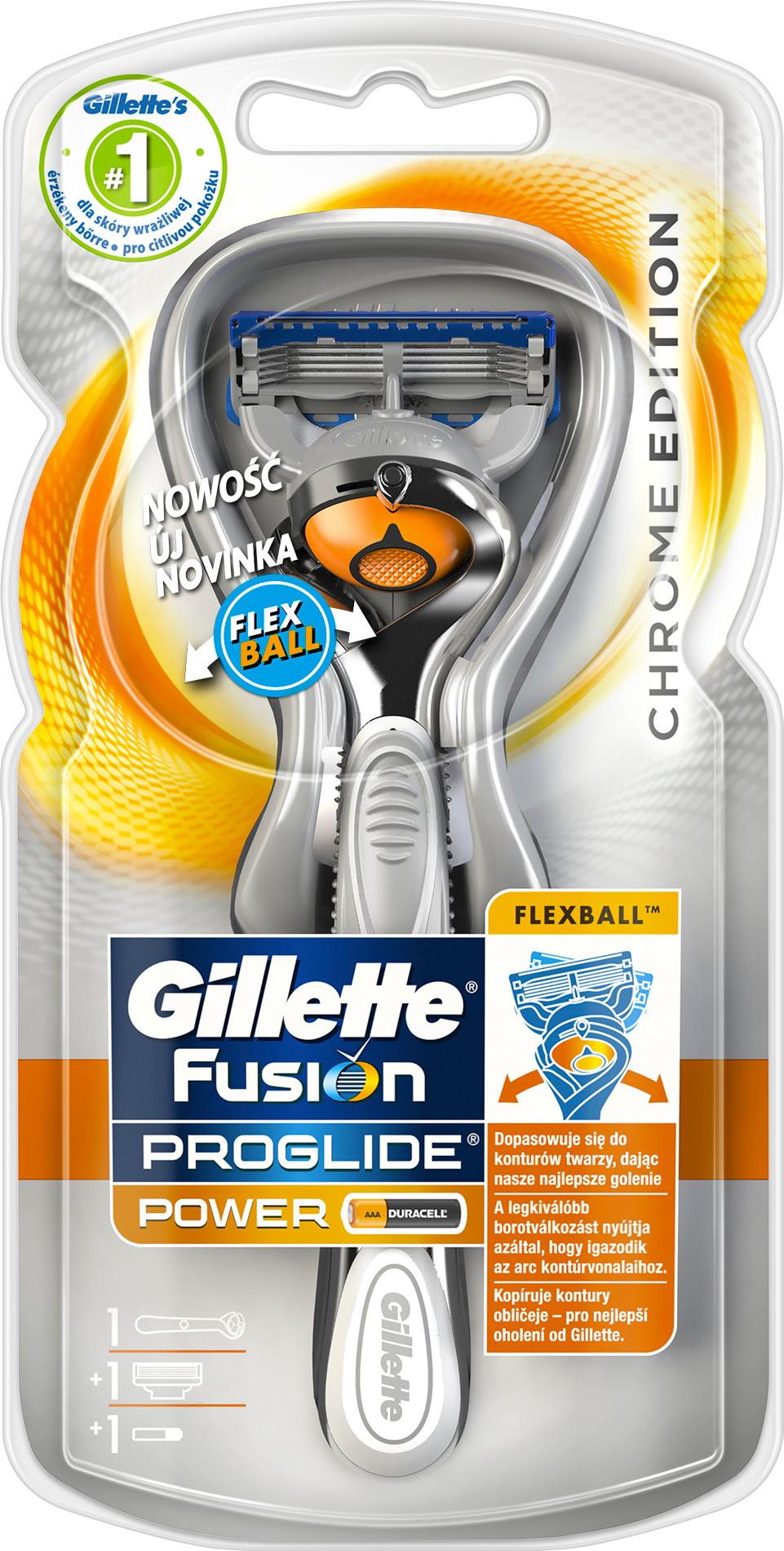 Бритва Gillette FlexBall Power Silver с 1 сменной кассетой