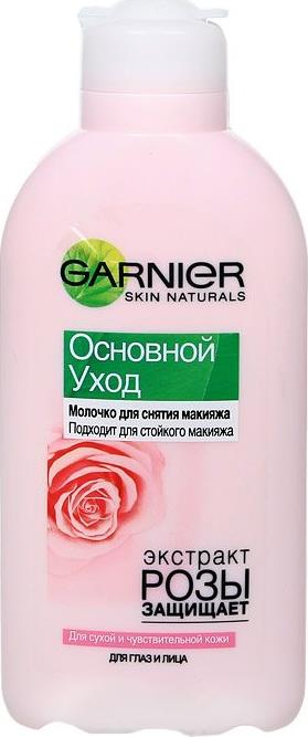 Молочко Garnier Основной уход для снятия макияжа для сухой кожи