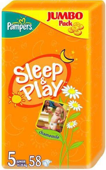 Подгузники Pampers Sleep&Play Junior (11-18 кг) с ароматом ромашки