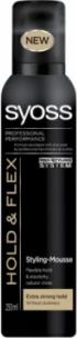 Мусс Syoss Hold & Flex экстрасильная фиксация для укладки волос