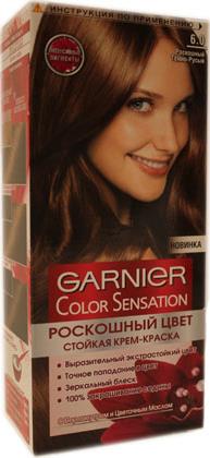 Краска для волос Garnier Color Sensation Роскошь цвета темно-русый 6.0