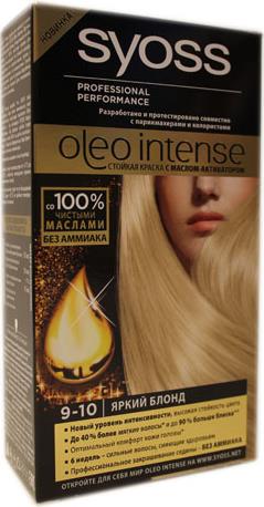 Краска для волос Syoss Oleo яркий блонд 9-10