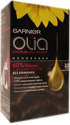 Крем-краска Garnier Olia темно-каштановый 3.0