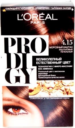 Краска для волос L'Oreal Prodigy морозный каштан 4.15