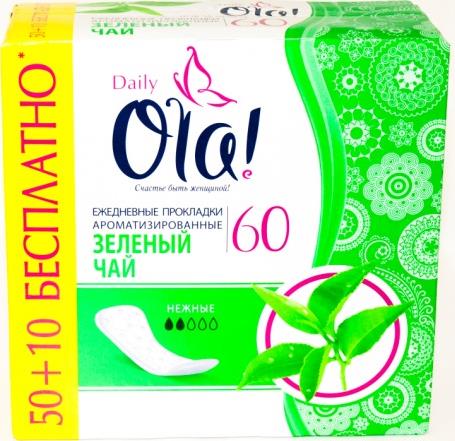 Прокладки Ola! Зеленый чай ежедневные
