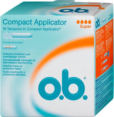 Тампоны O.B. Compact applicator super