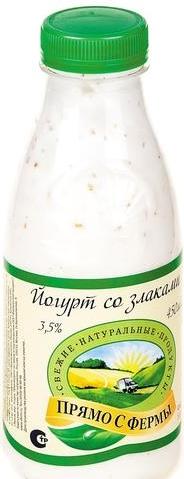 Питьевой йогурт со злаками Прямо С Фермы