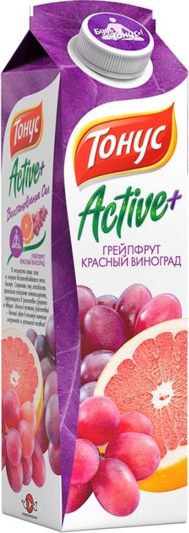 Нектар Тонус Active+ Грейпфрут Красный виноград