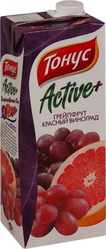 Нектар Тонус Active+ Грейпфрут Красный виноград