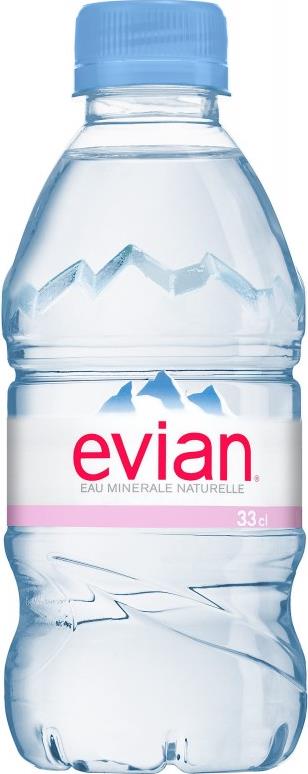 Минеральная вода Evian негазированная в ПЭТ бутылке