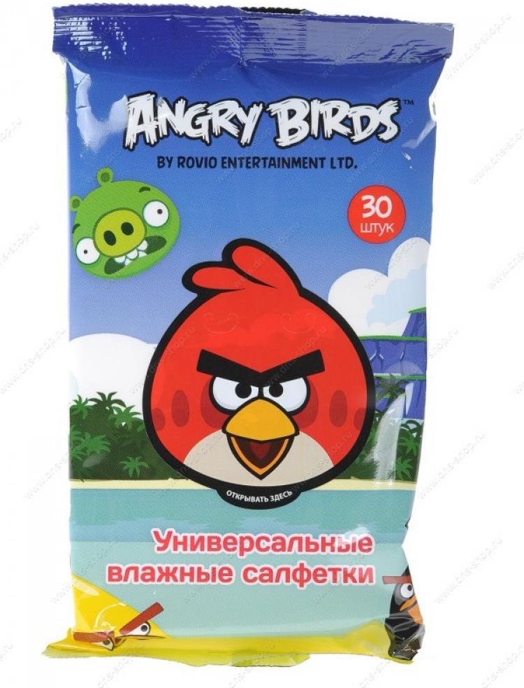 Универсальные влажные салфетки Angry Birds