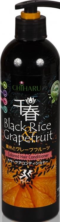 Увлажняющий кондиционер для окрашенных волос  Chiharu Black Rice and Grapefruit