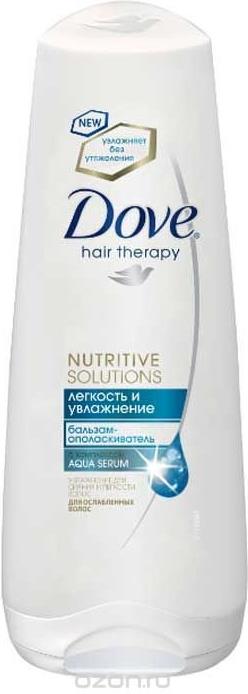 Бальзам-ополаскиватель Dove hair therapy для волос Легкость и Увлажение