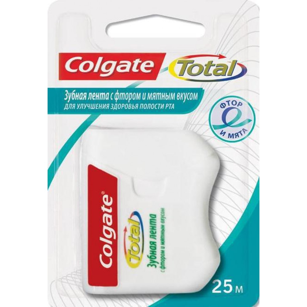 Зубная лента Colgate Total с Фтором и мятным вкусом