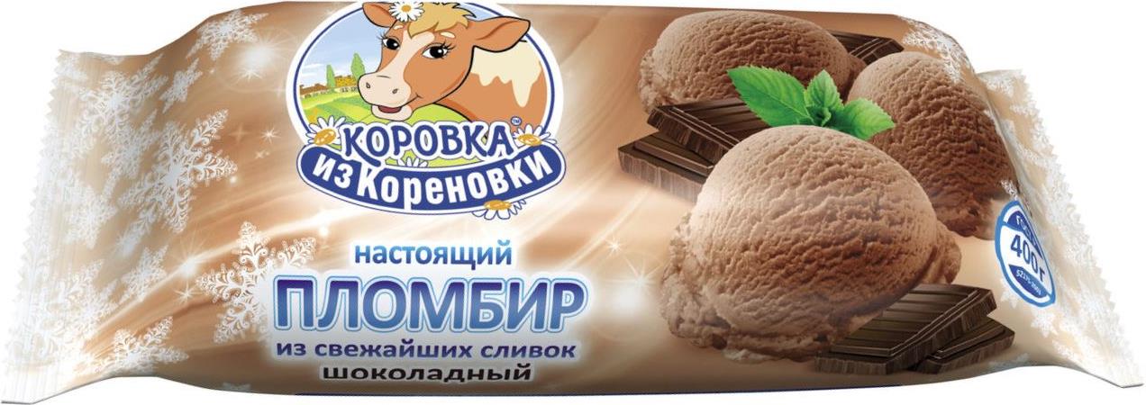 Мороженое Коровка из Кореновки полено шоколадное