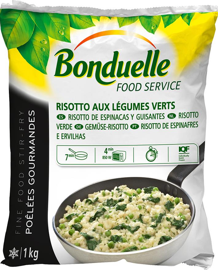 Ризотто Bonduelle с зелеными овощами с соусом замороженное