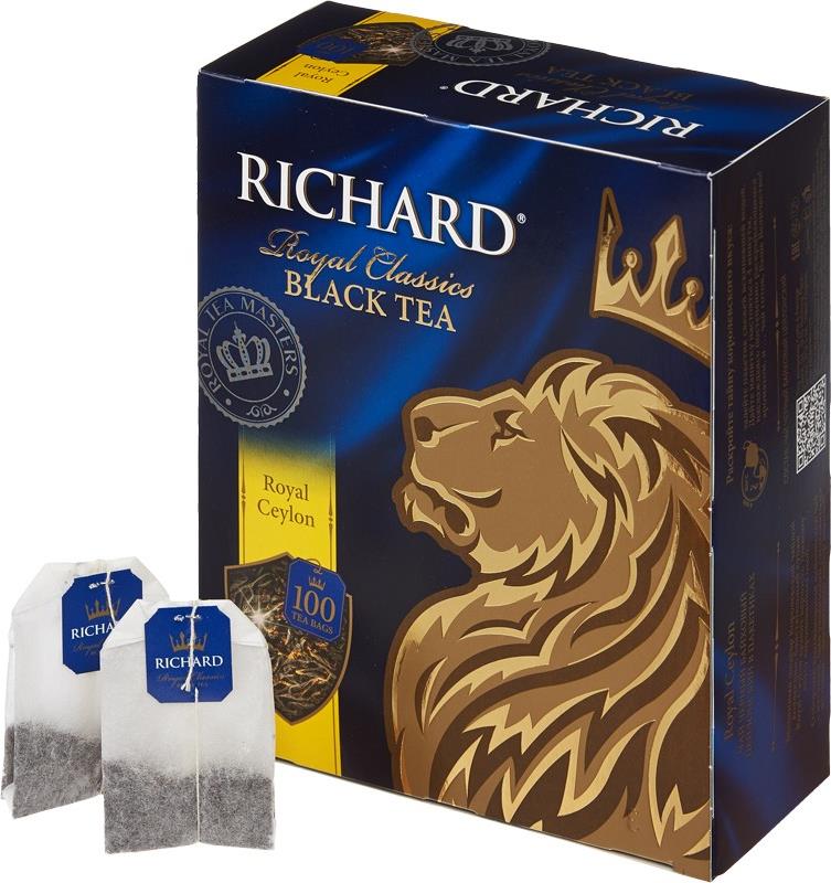 Чай Richard Royal Ceylon черный в пакетиках 100х2г