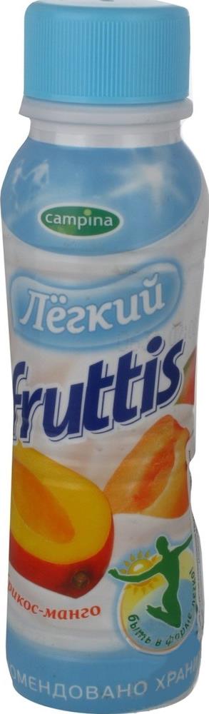 Йогурт питьевой Campina Fruttis легкий абрикос- манго 0.1%