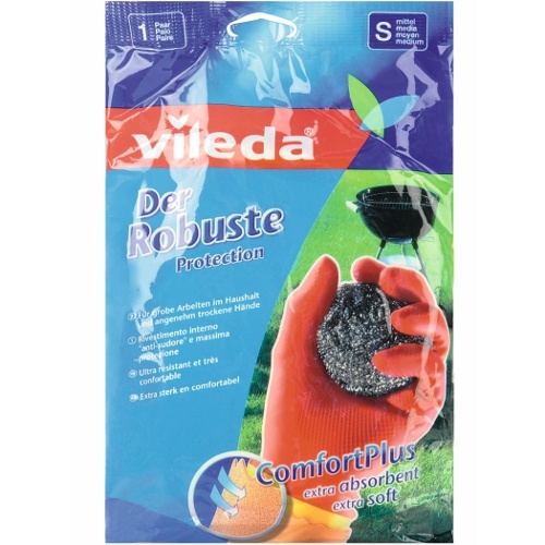 Перчатки "Vileda" (Виледа) особо прочные резиновые размер S