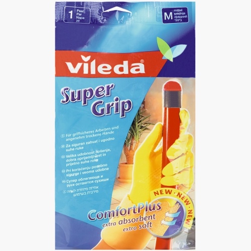 Перчатки "Vileda" (Виледа) резиновые универсальные размер M