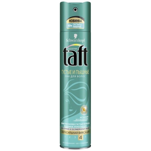 Лак для волос "Taft" (Тафт) Classic Густые и пышные сверхсильная фиксация 225мл