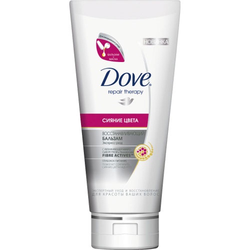 Бальзам-ополаскиватель для волос "Dove" (Дав) сияние цвета 200 мл.