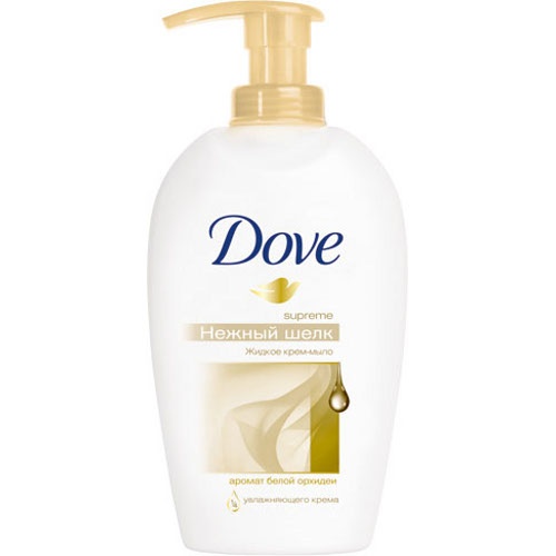 Крем-мыло жидкое "Dove" (Дав) нежный шелк 250мл с дозатором