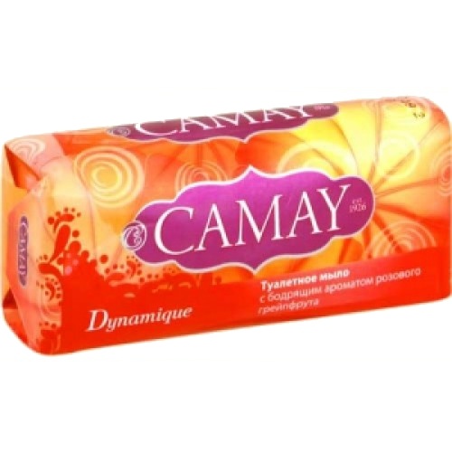 Мыло "Camay" (Камей) Dynamique (Динамик) с бодрящим ароматом розового грейпфрута 100г