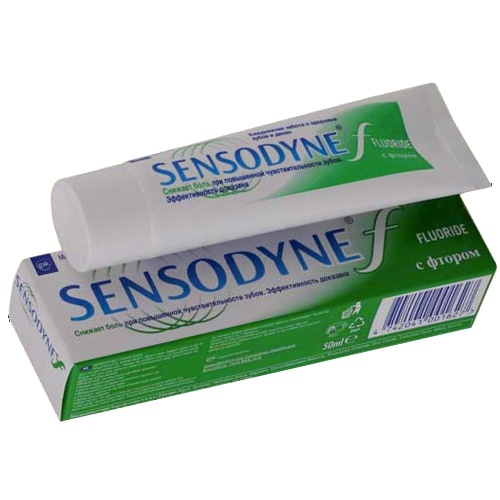 Зубная паста "Sensodyne" (Сенсодин) с фтором 50мл