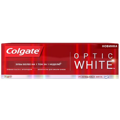 Зубная паста "Colgate" (Колгейт) Optic White 75мл