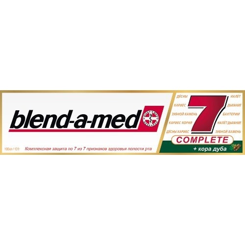Зубная паста "Blend-a-med" (Бленд-а-мед) 7-Комплекс +кора дуба 100мл