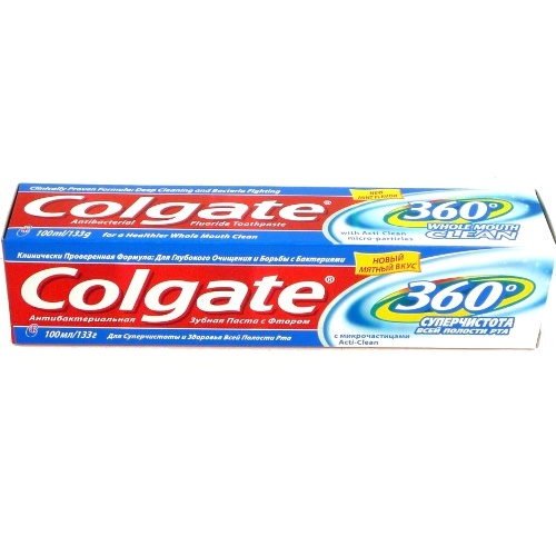 Зубная паста "Colgate" (Колгейт) 360 суперчистота всей полости рта 100мл