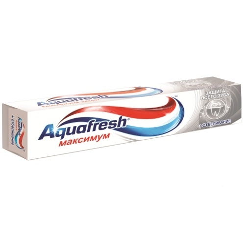 Зубная паста "Aquafresh" (Аквафреш) максимум+отбеливание 100мл