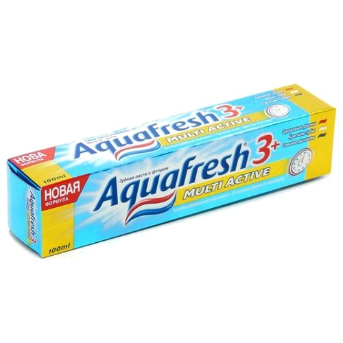 Зубная паста "Aquafresh" (Аквафреш) 3+ мульти-актив 100мл