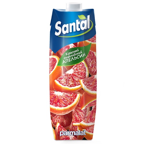 Напиток сокосодержащий "Santal" (Сантал) Red Line красный сицилийский апельсин 1