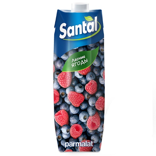 Напиток сокосодержащий "Santal" (Сантал) Red Line лесные ягоды 1л пакет